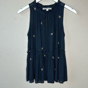Loft Embroidered Camisole Top Size‎ Small